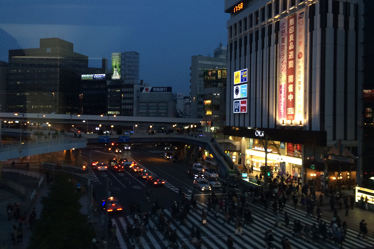 上野の街並み