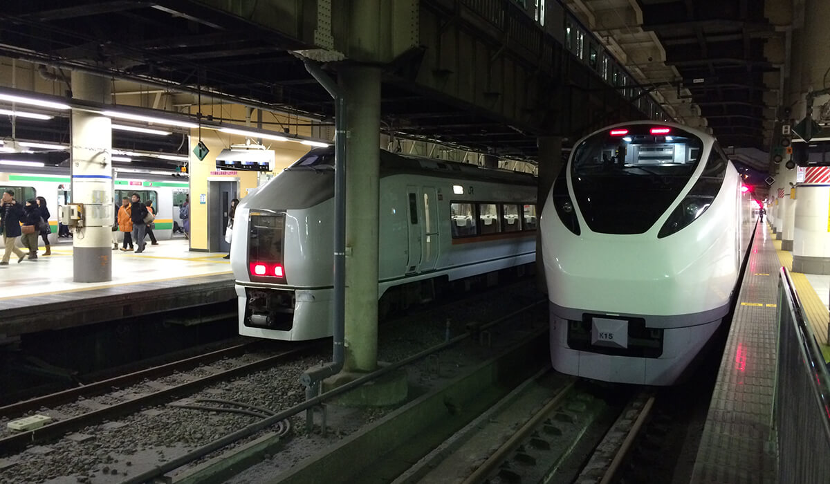 上野東京ラインの電車